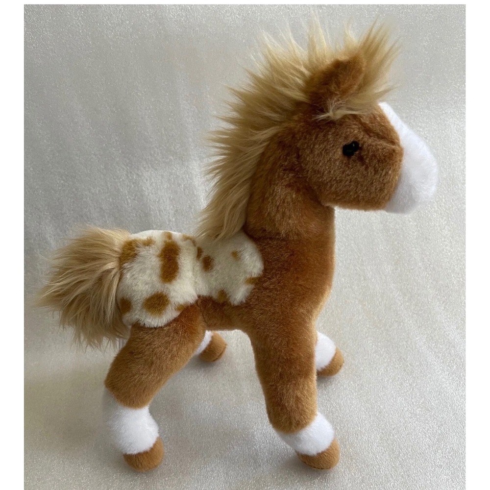 Douglas Cuddle Toy Plush Horse Appaloosa Spotted Brown White Soft Stuffed Animal